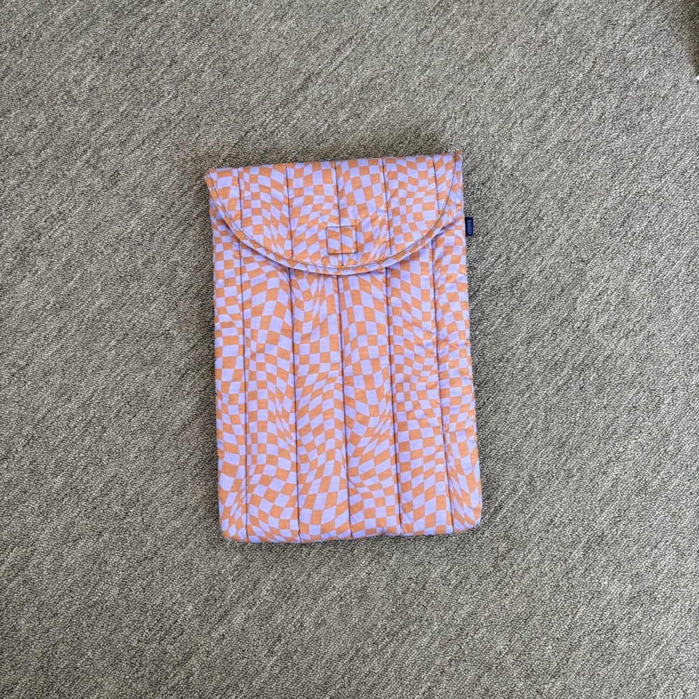 Baggu 16" Puffy Checkerboard Laptop Sleeve
